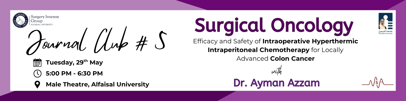 SIG coverage of Surgical Oncology Journal Club