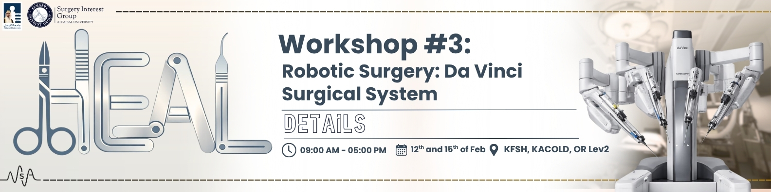 SIG coverage of HEAL: Da Vinci Robotic Surgery